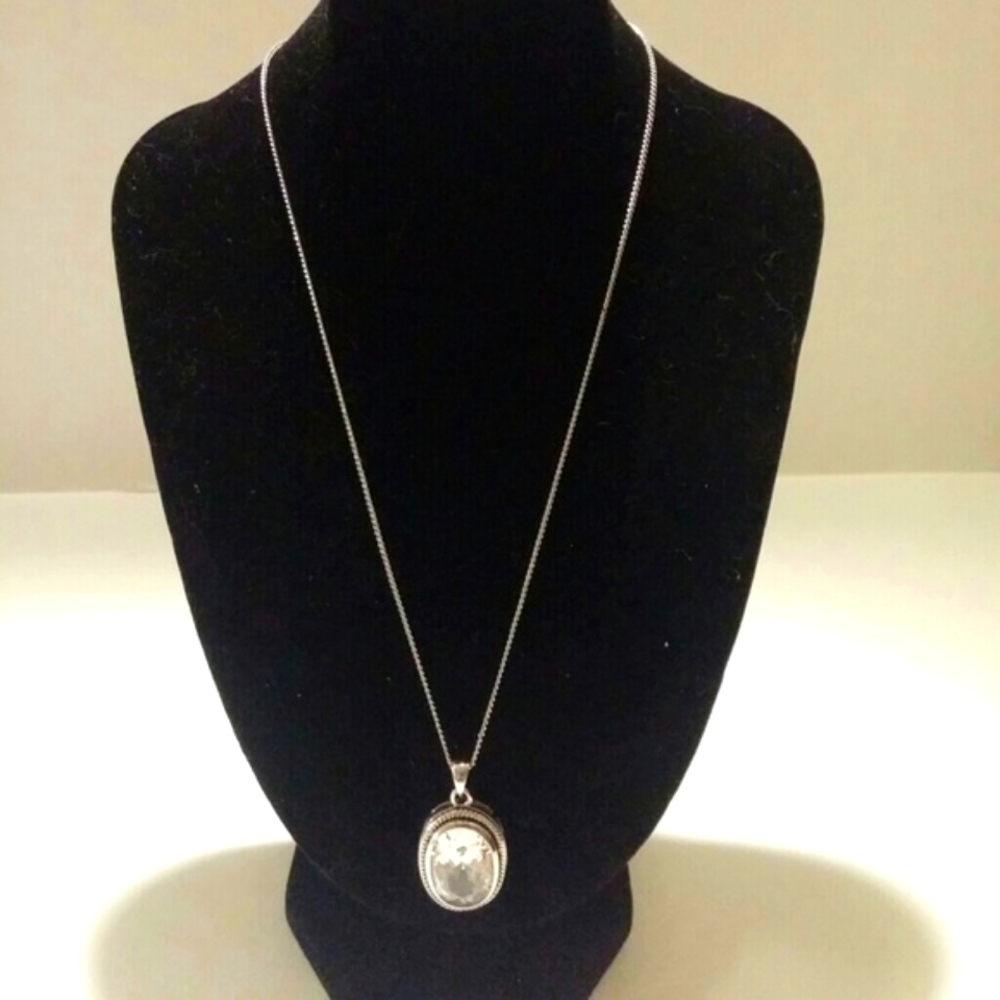 Silver Cubic Zirconia Necklace